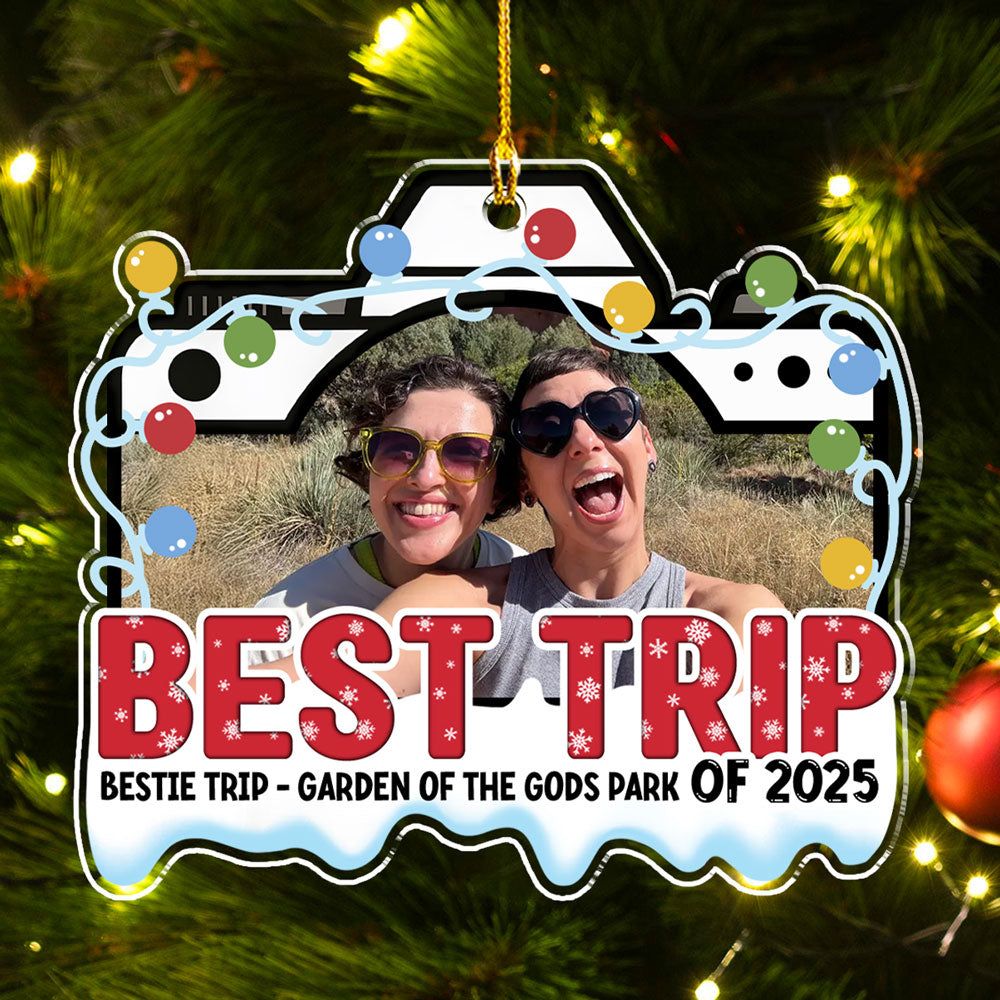 Best Trip Ever - Personalized Custom Acrylic Ornament