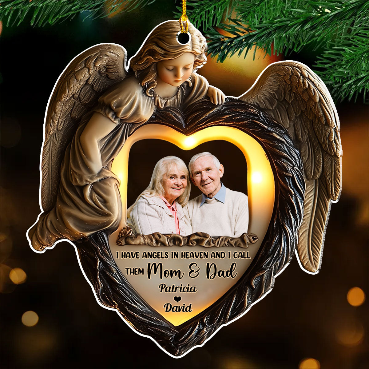 I Have Angels In Heaven - Personalized Custom Acrylic Ornament