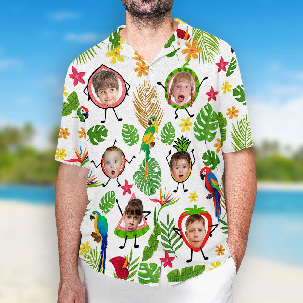 Tropical Fruit Kids - Personalized Custom Hawaiian Shirt