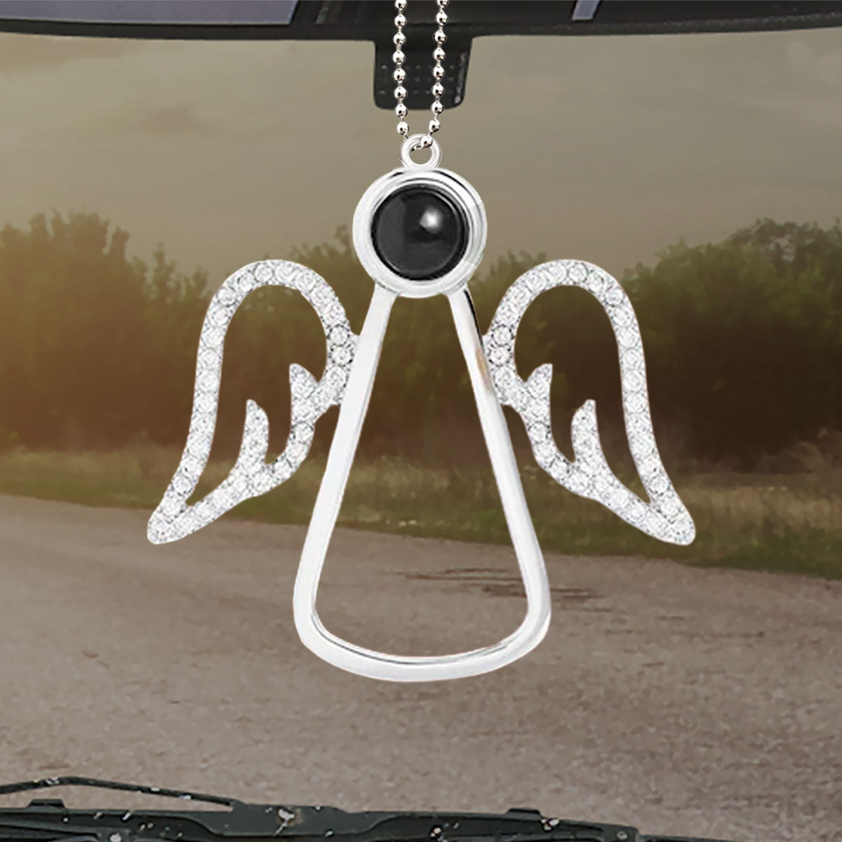 An Angel In Heaven - Personalized Custom Photo Angel Projection Car Ornament