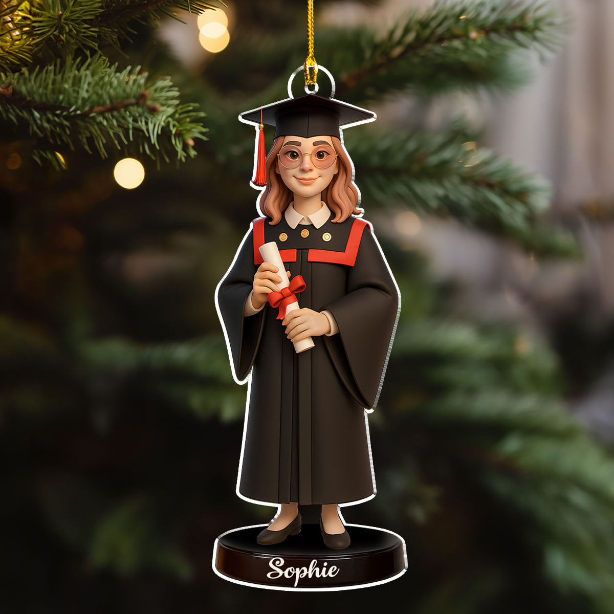 Happy Graduation In This Year - Personalized Custom Acrylic Ornament