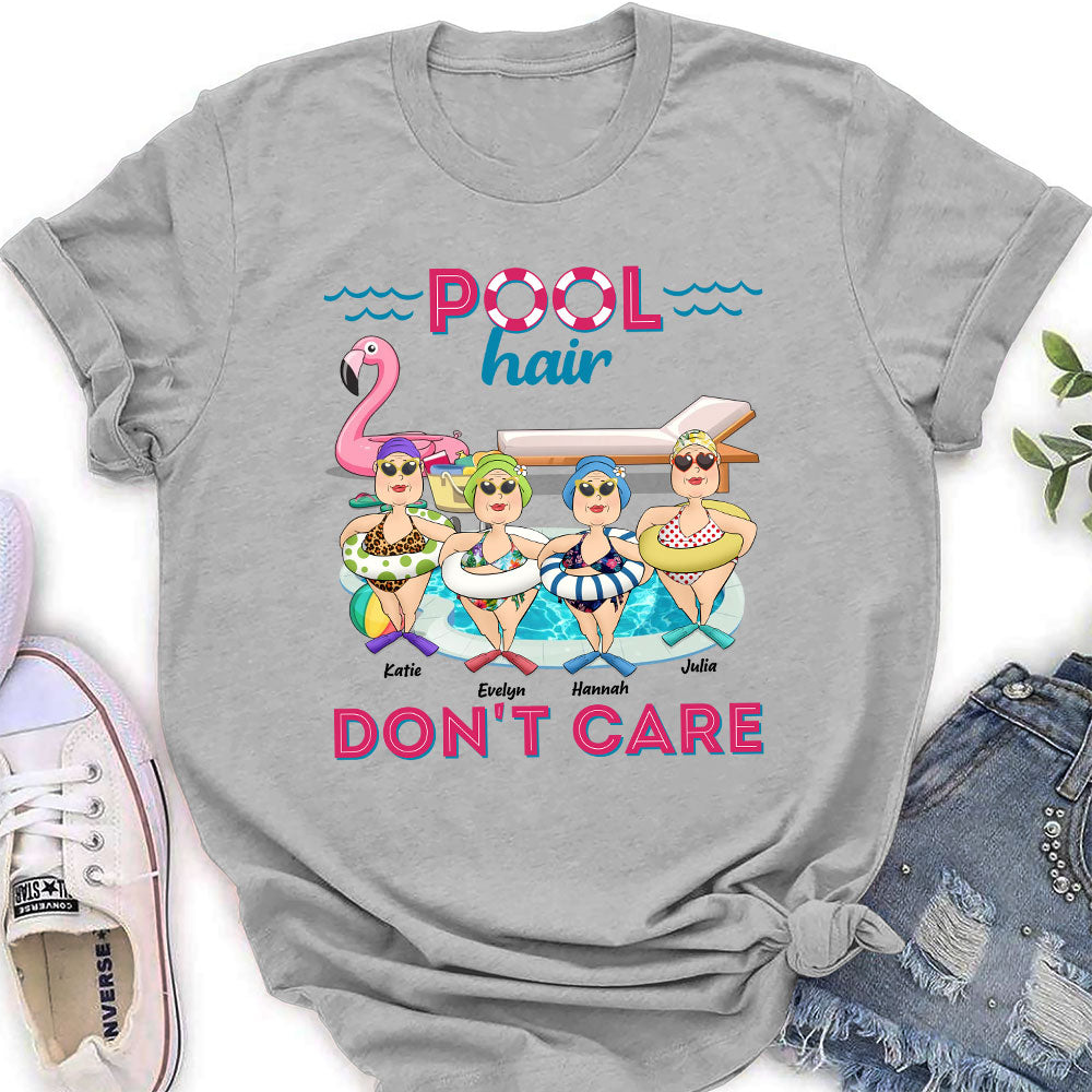 Pool Hair Do Not Care - Personalized Custom Shirt