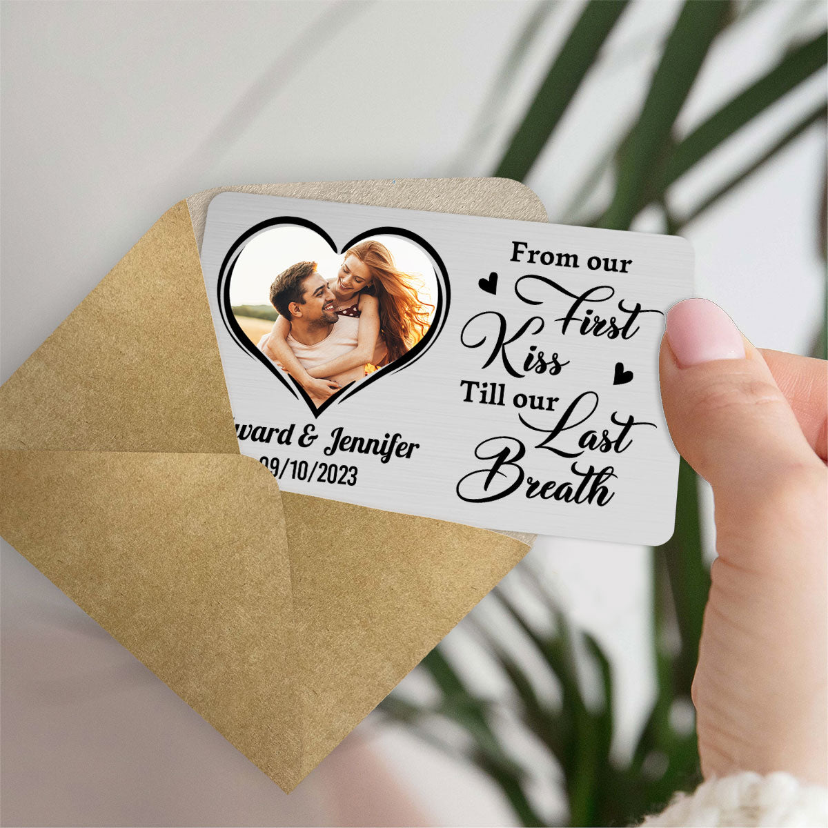 From Our First Kiss - Personalized Custom Wallet Card