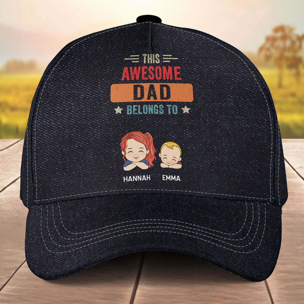 Awesome Daddy - Personalized Classic Cap