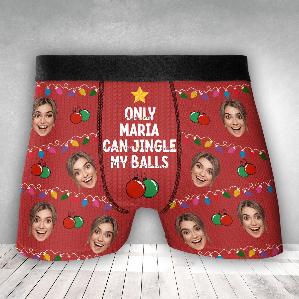 My Balls - Personalized Photo Men's Boxer Briefs