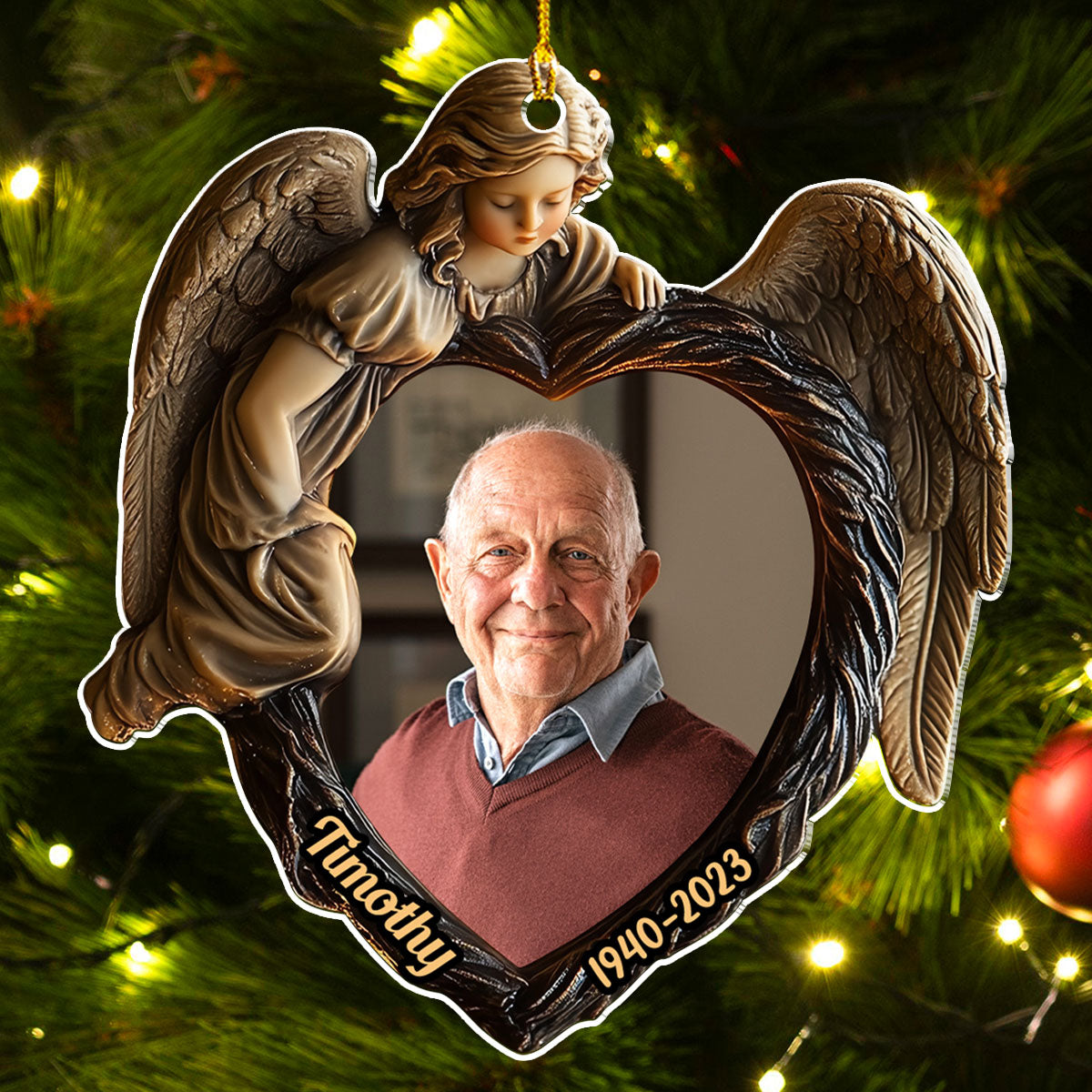 My Angel Is In Heaven - Personalized Custom Acrylic Ornament