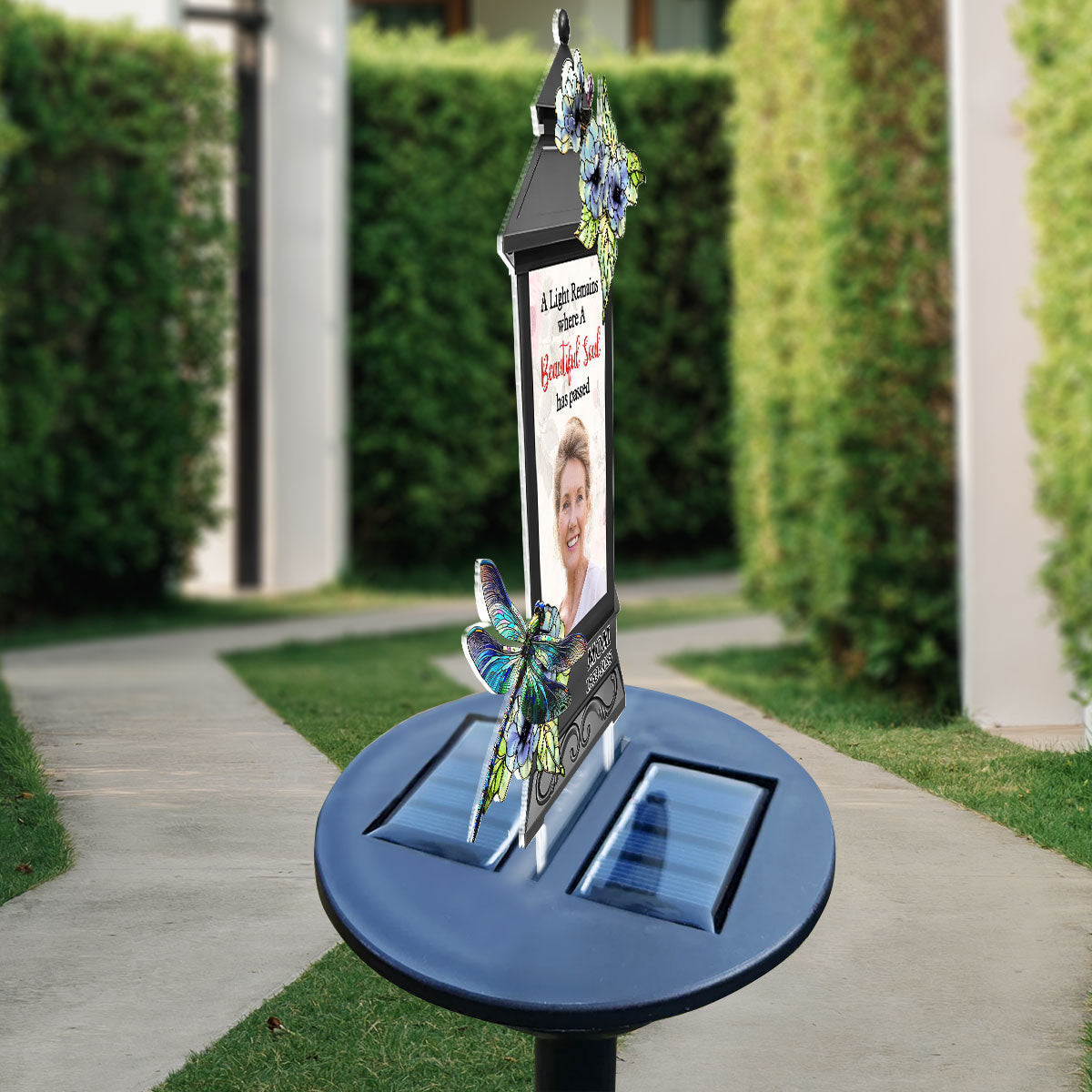 A Light Remains Where A Beautiful Soul Has Passed - Personalized Custom Solar Light