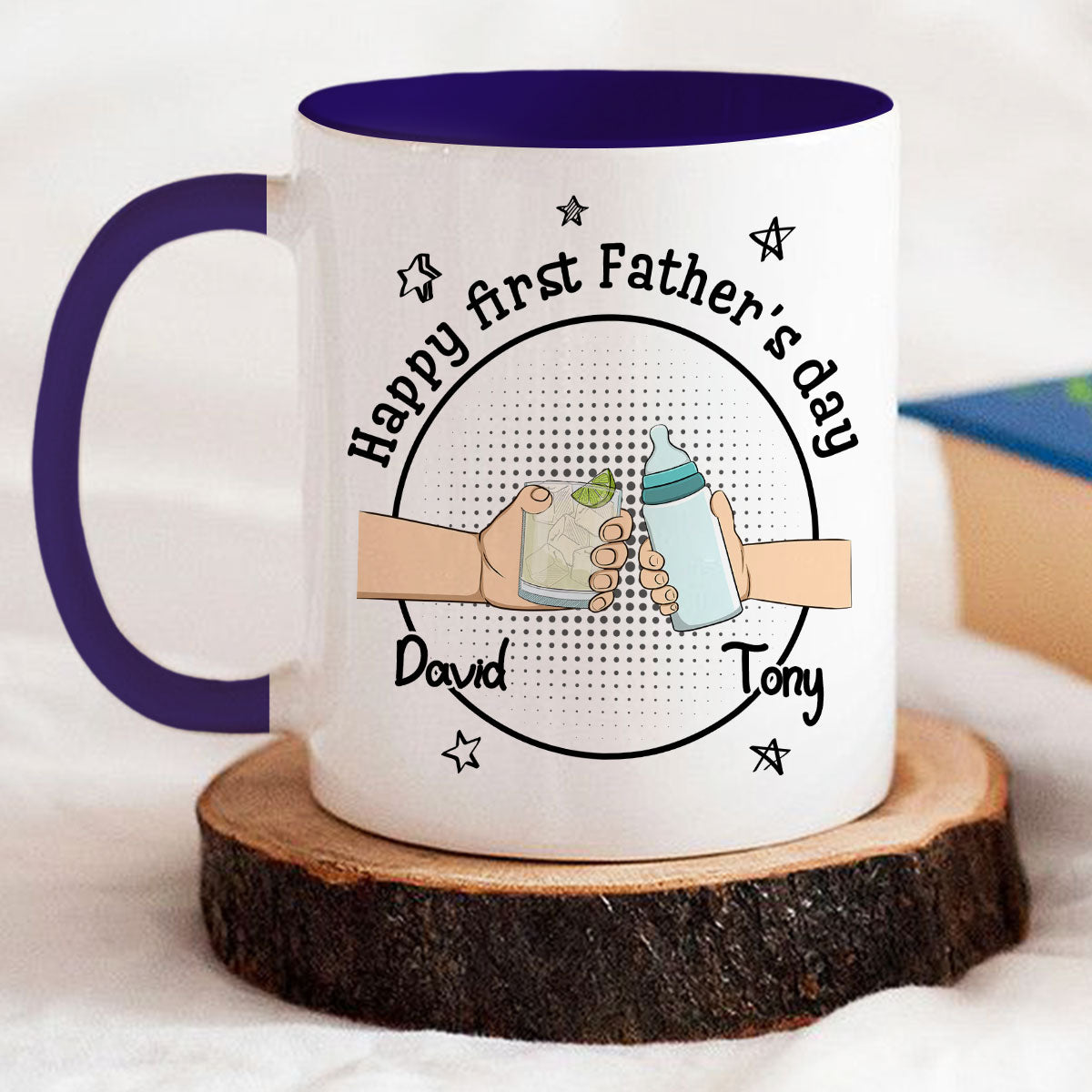 Wiping My Bum - Personalized Custom Accent Mug