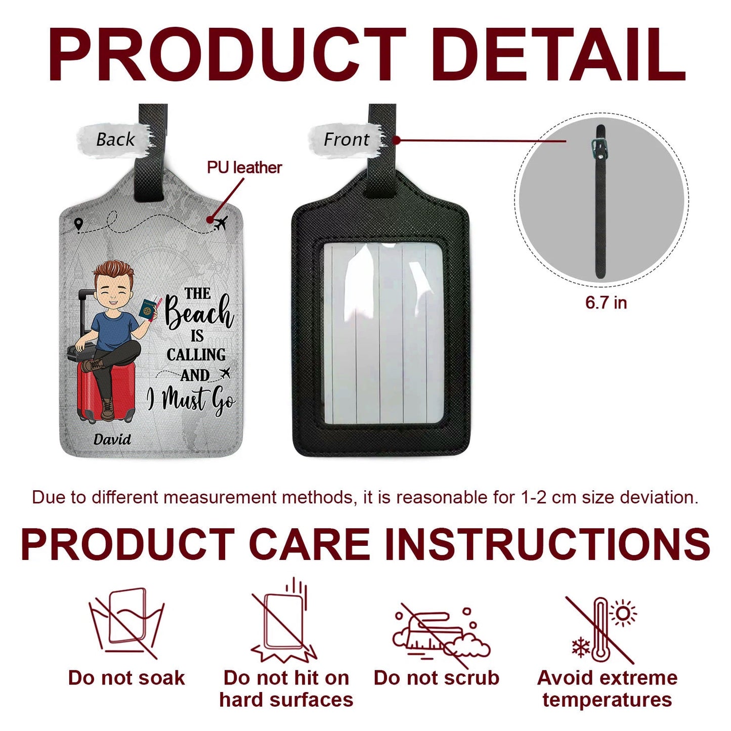 Just A Girl Boy Who Loves Traveling - Gift For Traveling Lovers - Personalized Luggage Tag