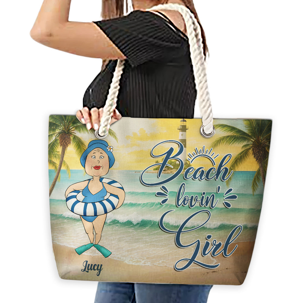 Salty Lil Beach - Personalized Beach Bag