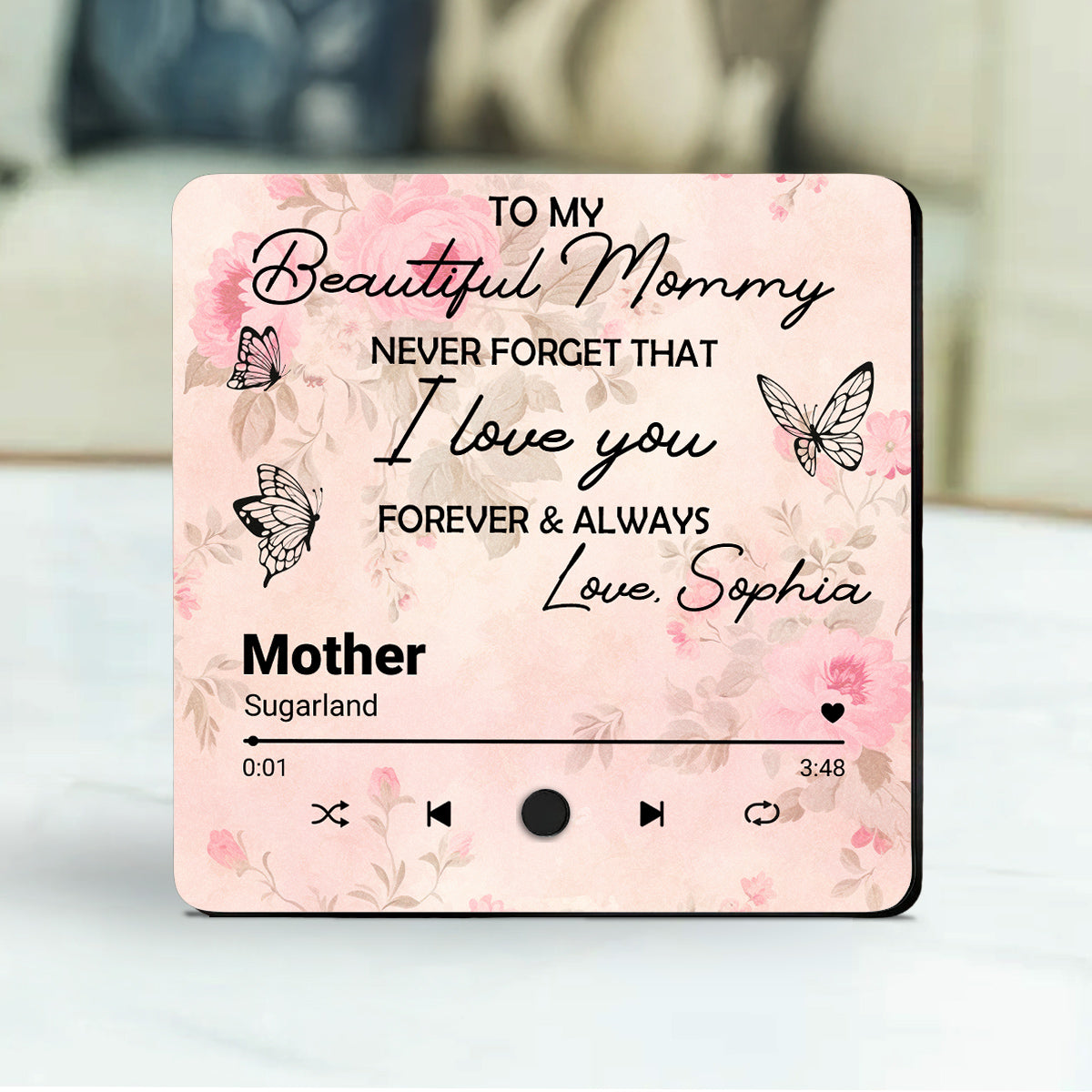 Forever And Always - Personalized Custom Music Fridge Magnet