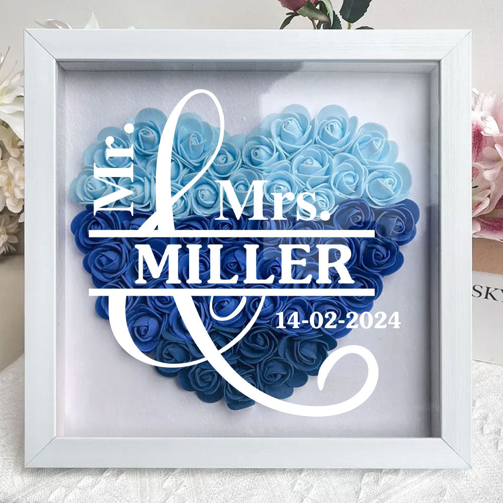 God Knew My Heart Needed You - Personalized Custom Flower Shadow Box