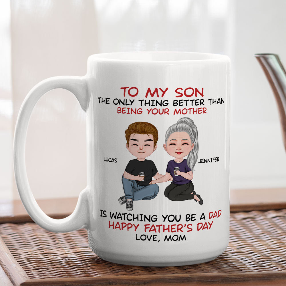 To My Son From Mom - Personalized Custom Coffee Mug
