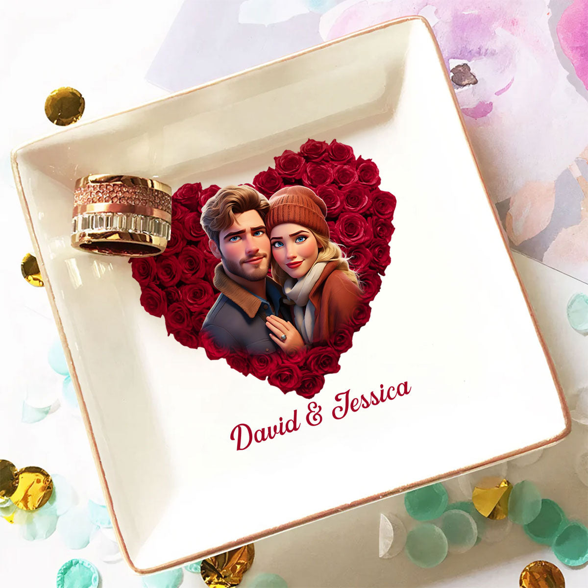 You Deserve It Honey - Personalized Custom Jewelry Dish