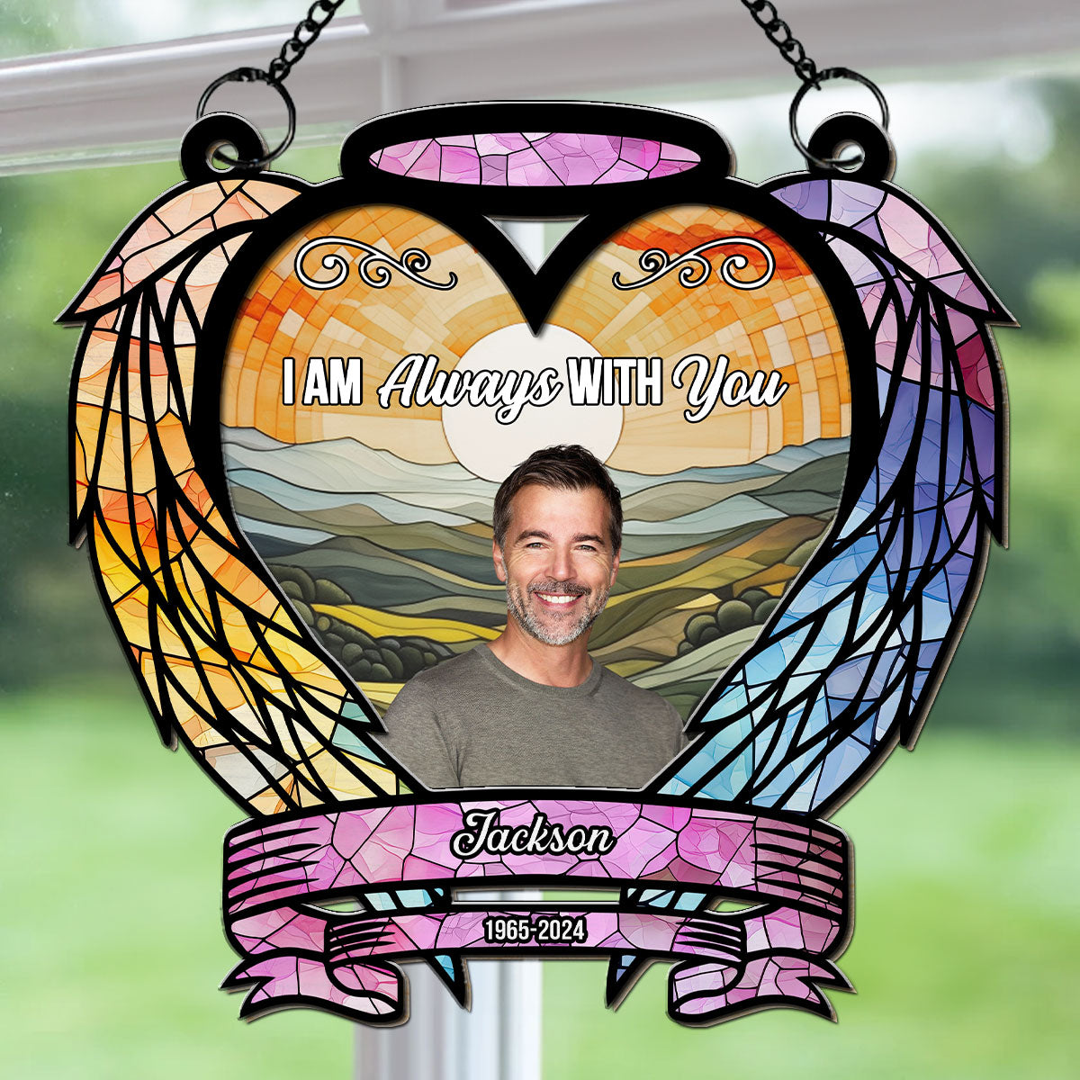 Custom Photo Always On Our Minds - Personalized Custom Suncatcher