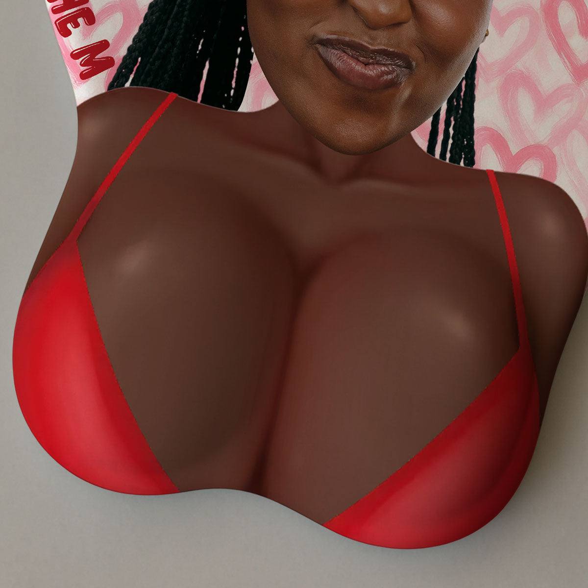 Love You To The Moon And Back Custom Face - Personalized Custom 3D Mouse Pad