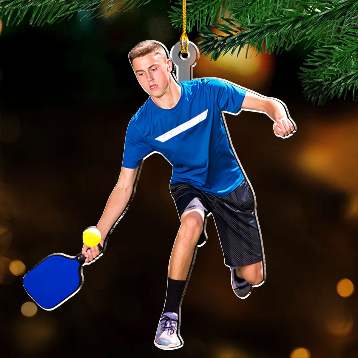 Pickleball Custom Photo - Personalized Custom Acrylic Ornament