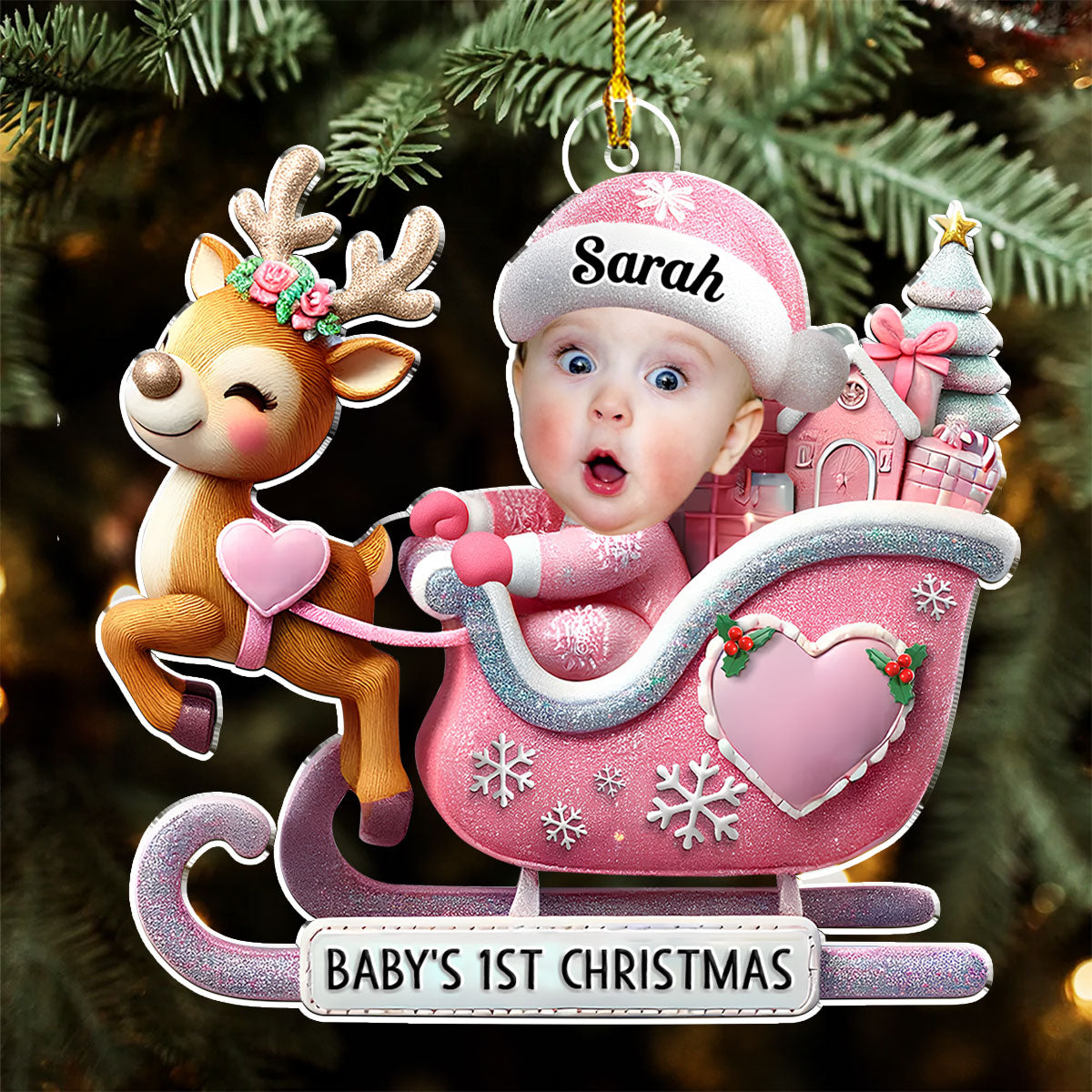 Magical First Christmas - Personalized Custom Acrylic Ornament