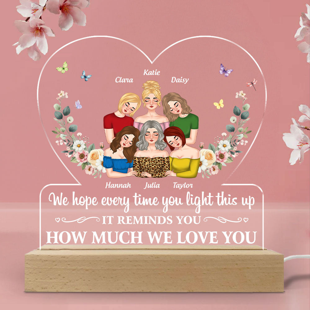 Remind How Much We Love You - Personalized Custom LED Light