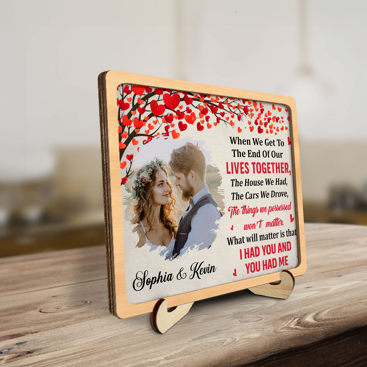 When We Get - Personalized Wooden Plaque