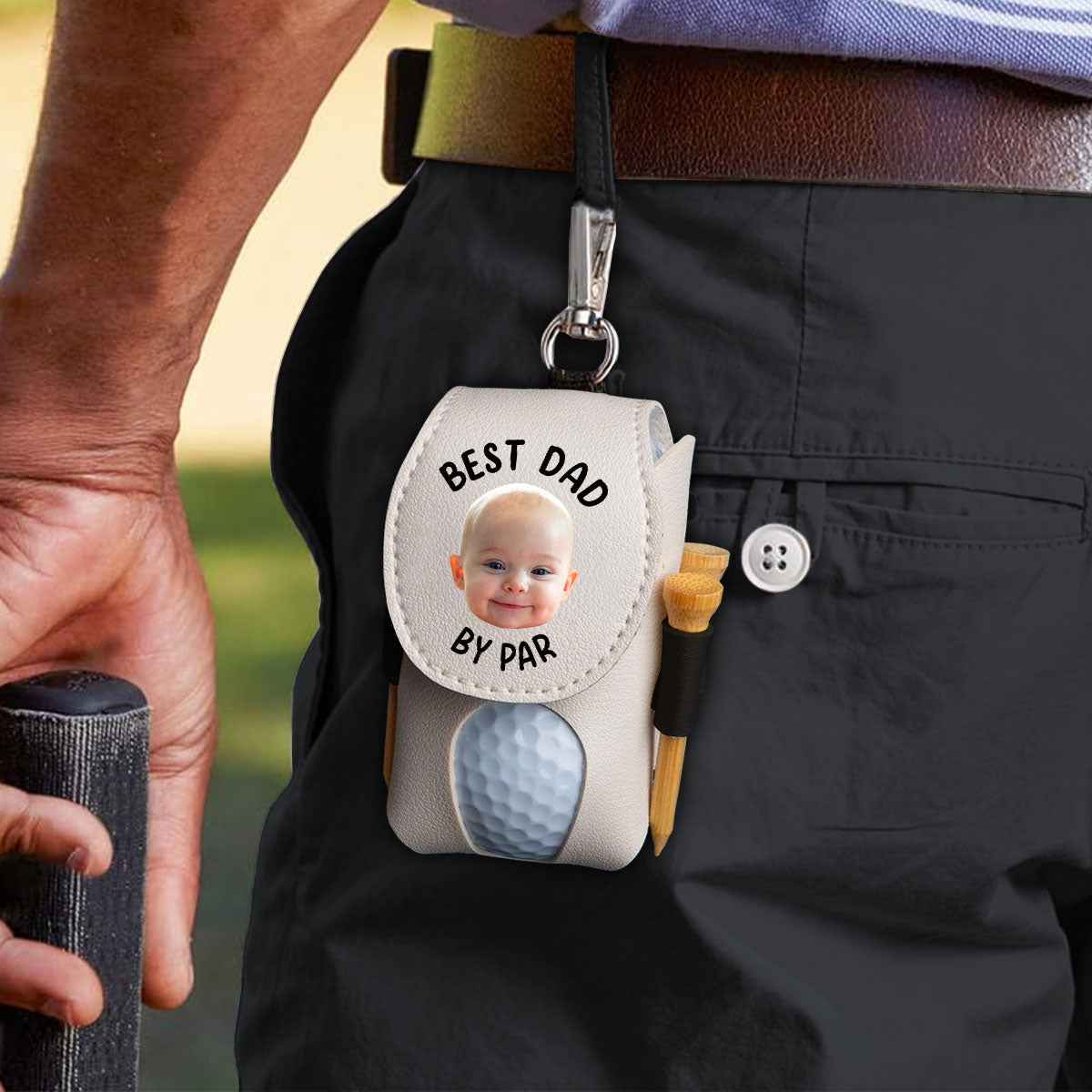 Best Dad By Par - Personalized Custom Golf Ball Bag