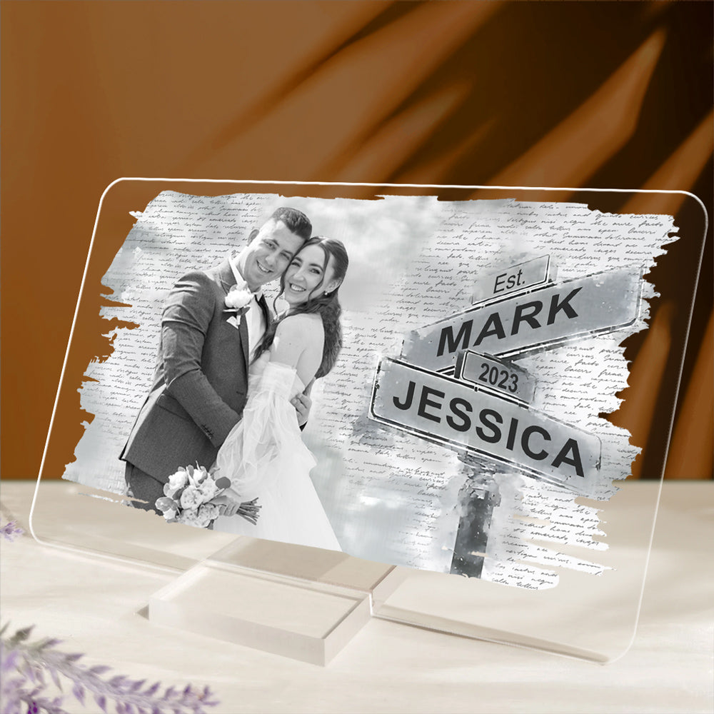 I Need You Because I Love You - Personalized Custom Acrylic Plaque With Base