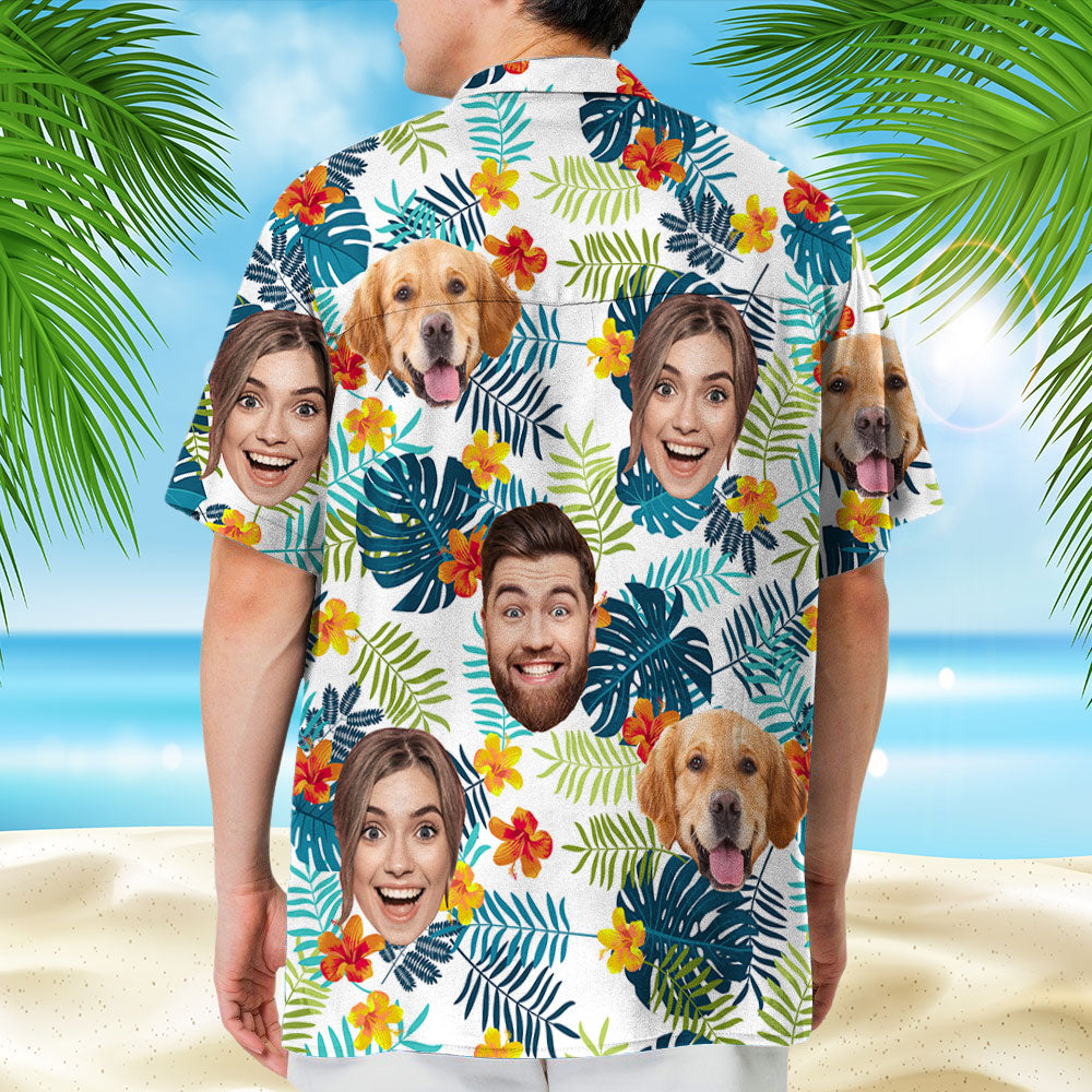 Custom Photo Tropical Vibes Only - Personalized Custom Hawaiian Shirt