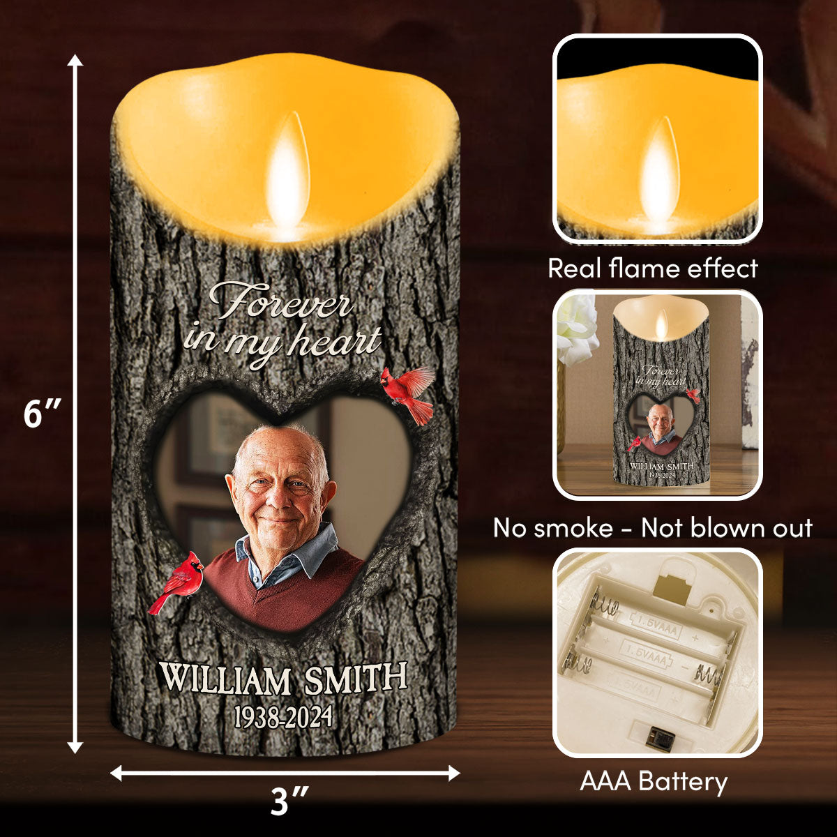 You Are Always On My Mind - Personalized Custom LED Candle