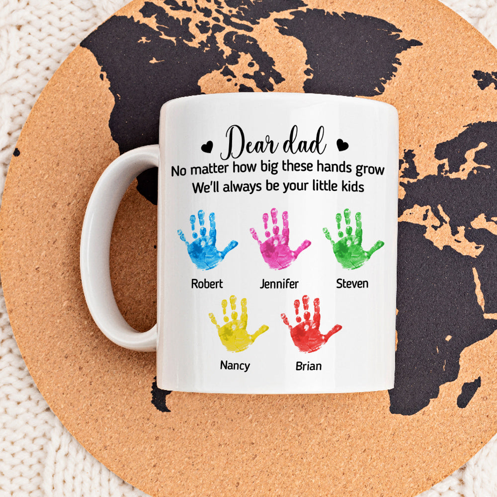 Little Kids Of Dad - Personalized Custom Mug