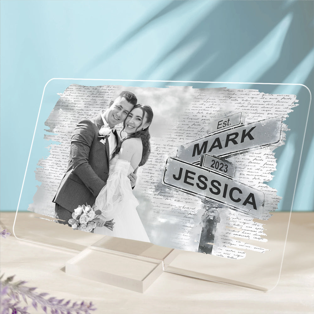 I Need You Because I Love You - Personalized Custom Acrylic Plaque With Base