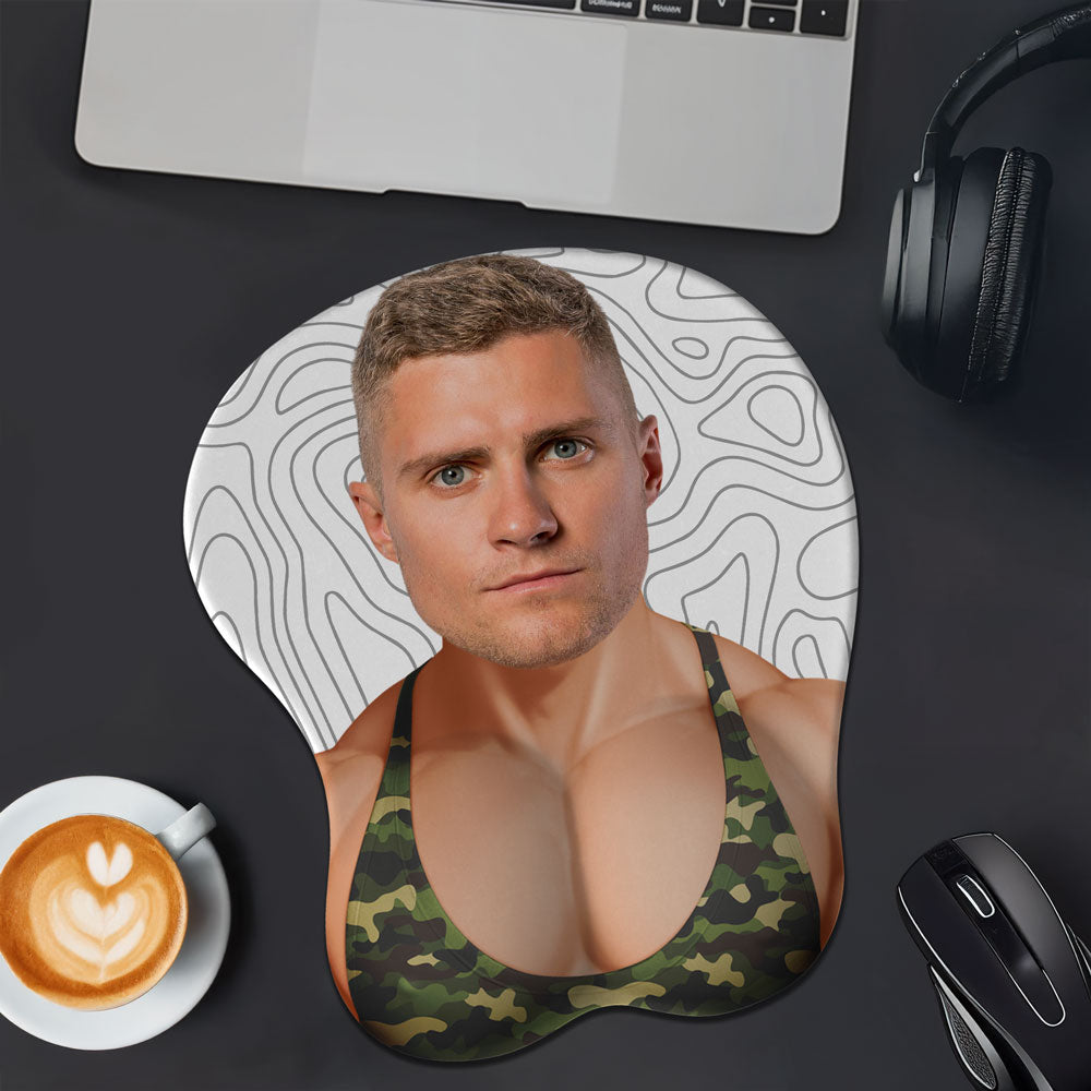 Custom Face Couple Prank - Personalized Custom 3D Mouse Pad