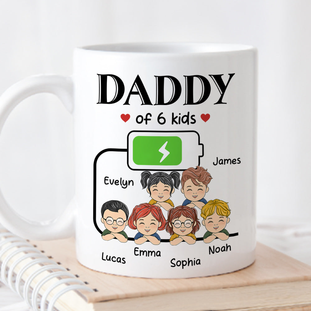 Daddy Of Kid - Personalized Custom Coffee Mug