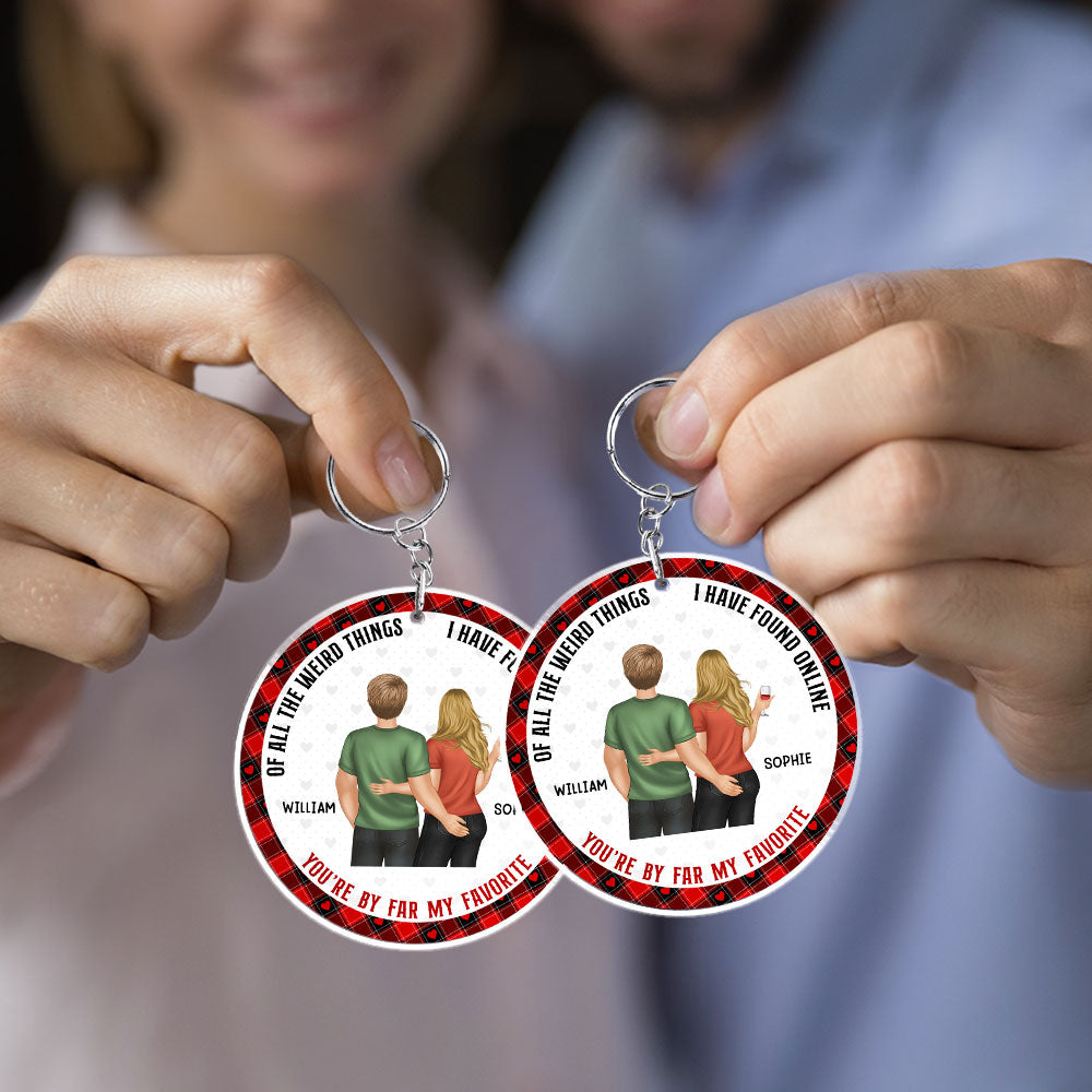 You Are My Favorite - Personalized Custom Acrylic Keychain