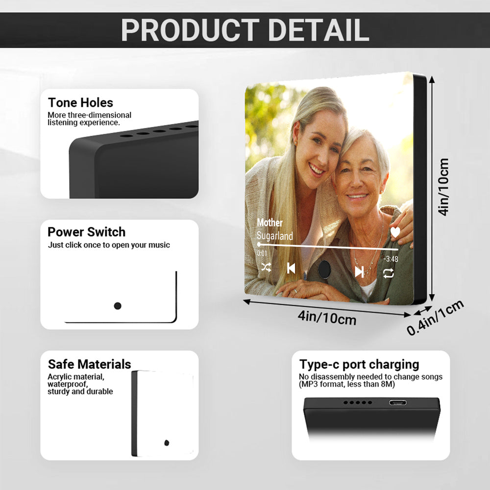 A Song For Mama - Personalized Custom Music Fridge Magnet