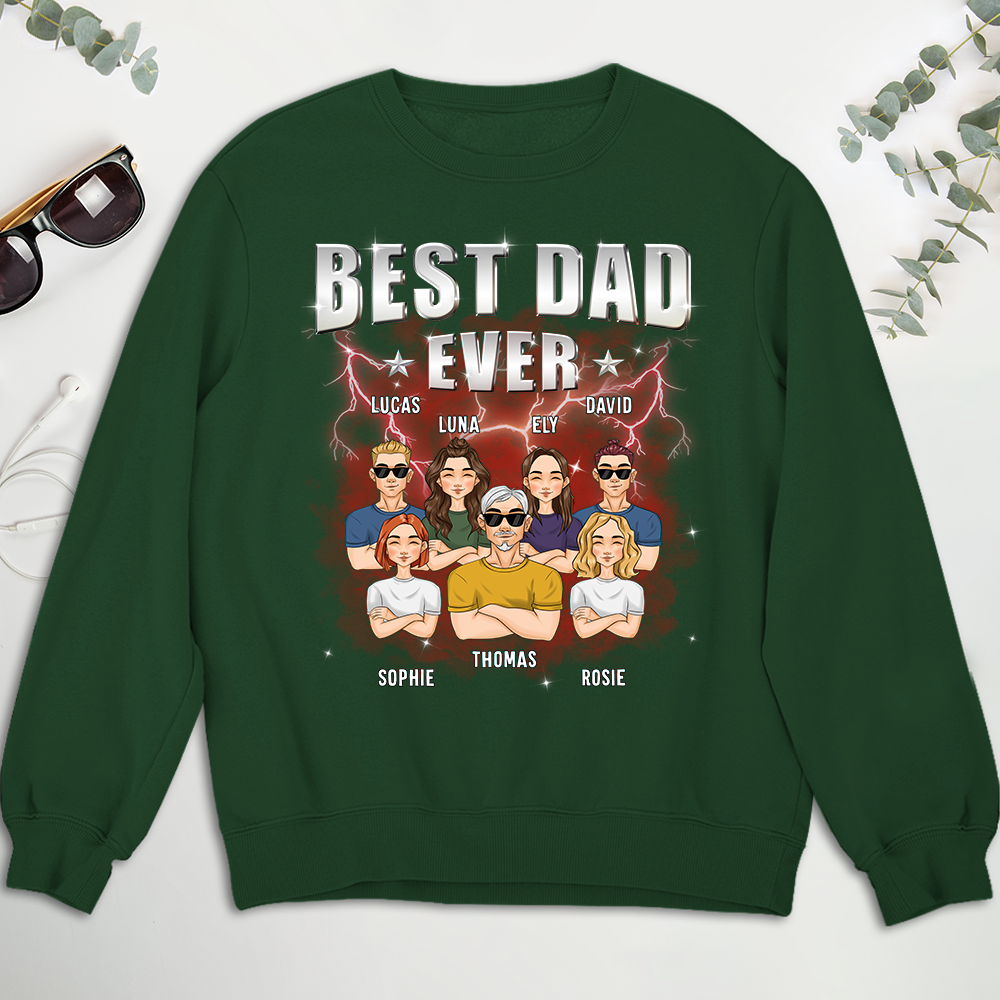 Best Dad Ever Version 2 - Personalized Custom Shirt