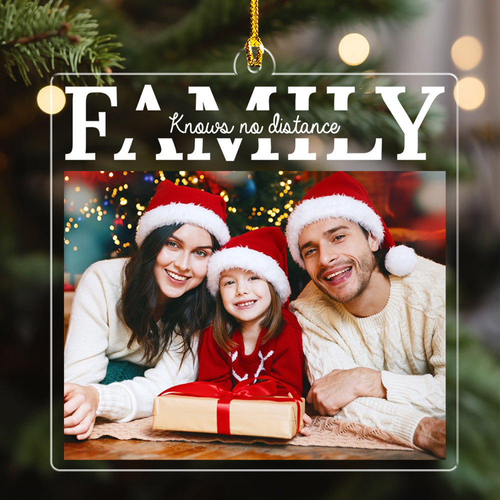 Distance Is Not Matter - Personalized Custom Acrylic Ornament