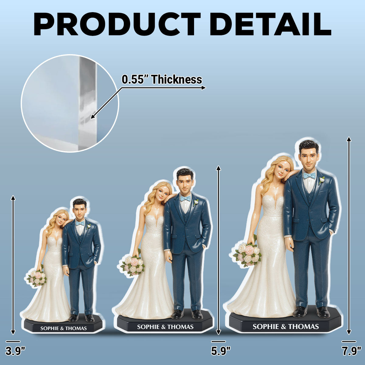 Everlasting Love Figurines - Personalized Custom Acrylic Plaque