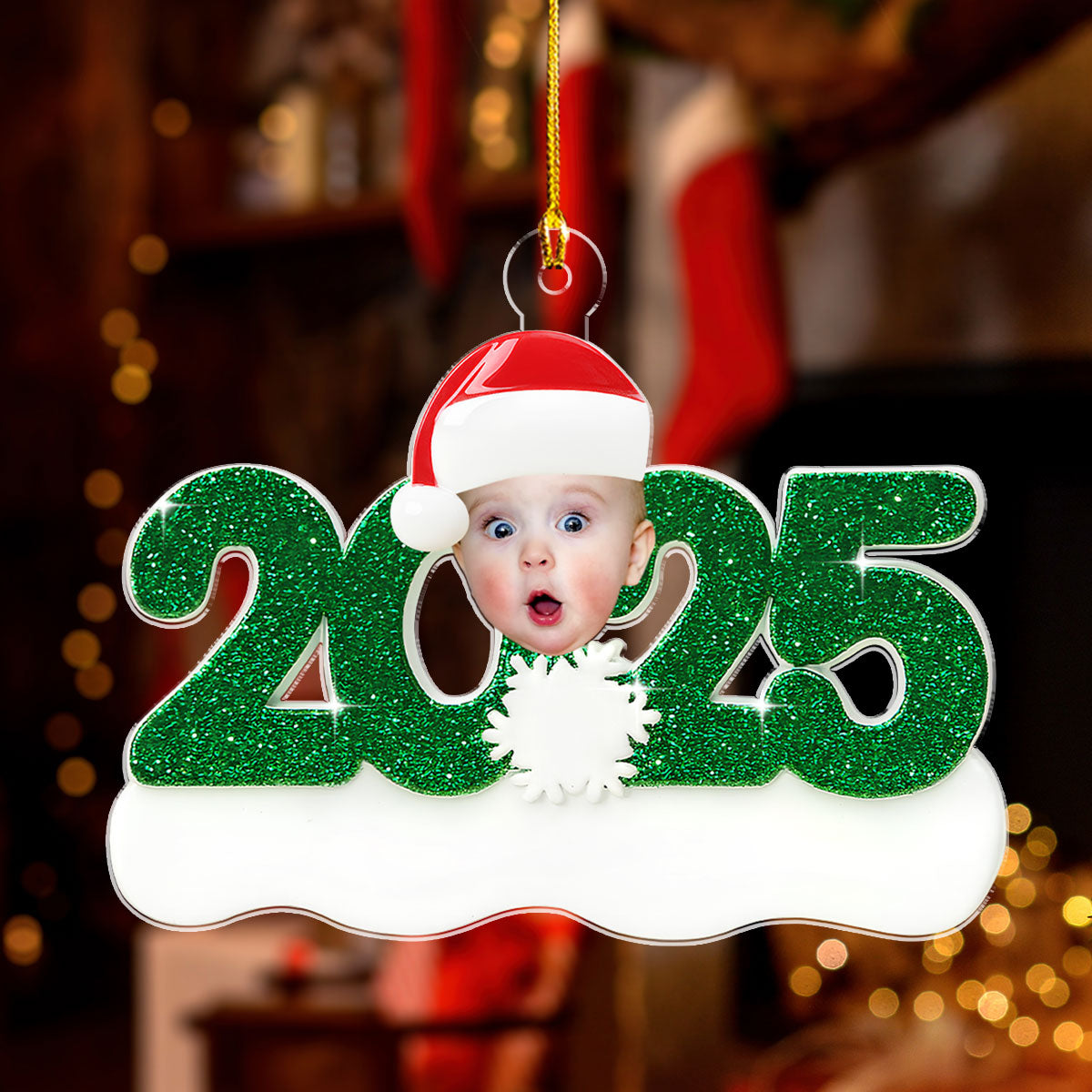 Grandkids Heart Christmas Keepsake - Personalized Custom Acrylic Ornament