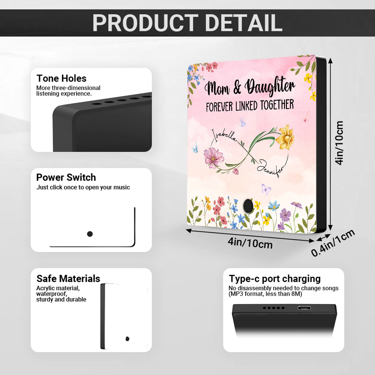 Forever Link Together - Personalized Custom Music Fridge Magnet