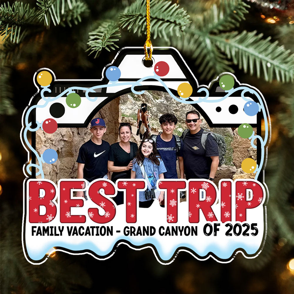 Best Trip Ever - Personalized Custom Acrylic Ornament