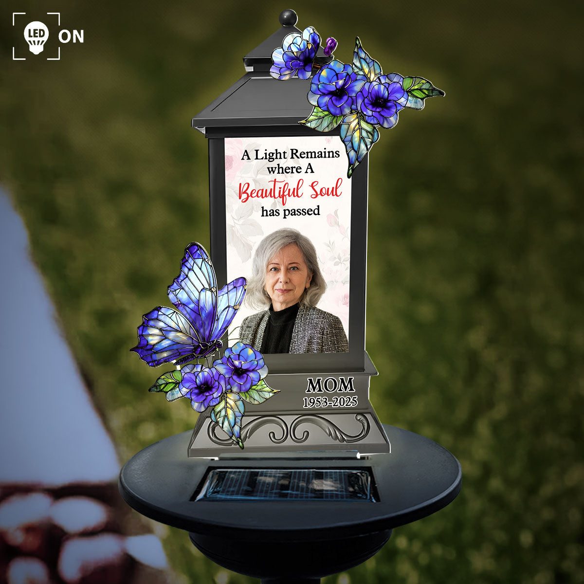 A Light Remains Where A Beautiful Soul Has Passed - Personalized Custom Solar Light