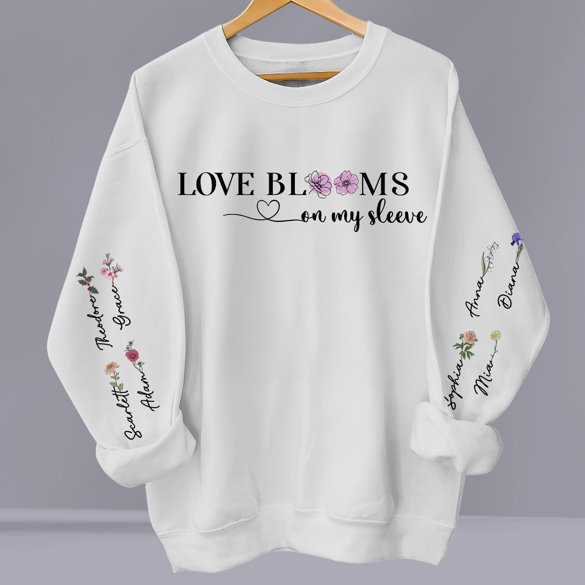 Love Blooms - Personalized Custom Long Sleeve T-shirt
