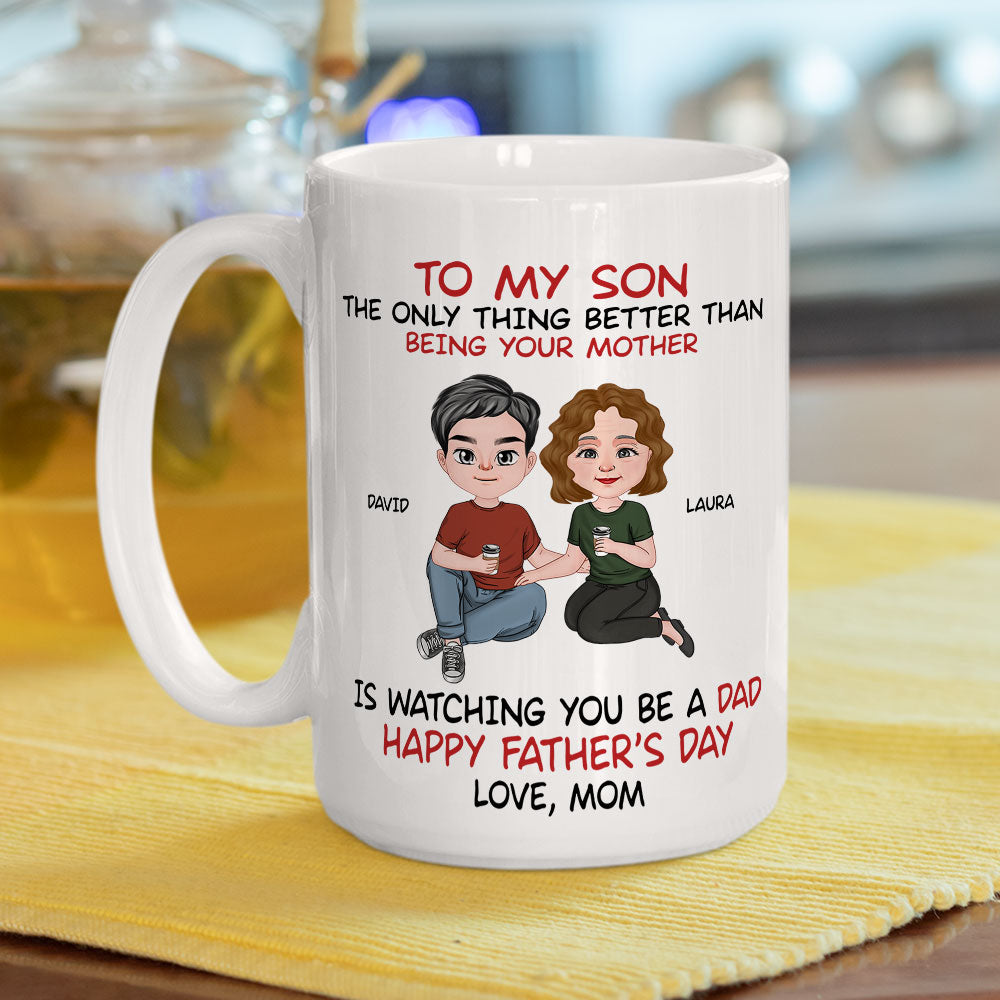 To My Son From Mom - Personalized Custom Coffee Mug