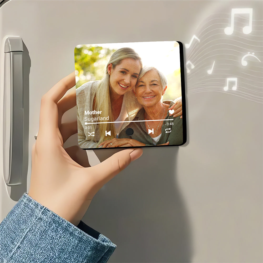 A Song For Mama - Personalized Custom Music Fridge Magnet