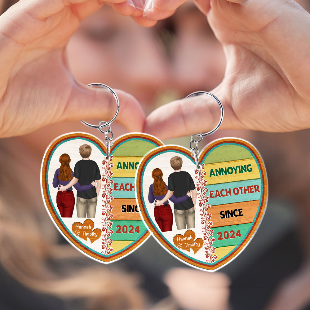 I Love You More - Personalized Custom Acrylic Keychain