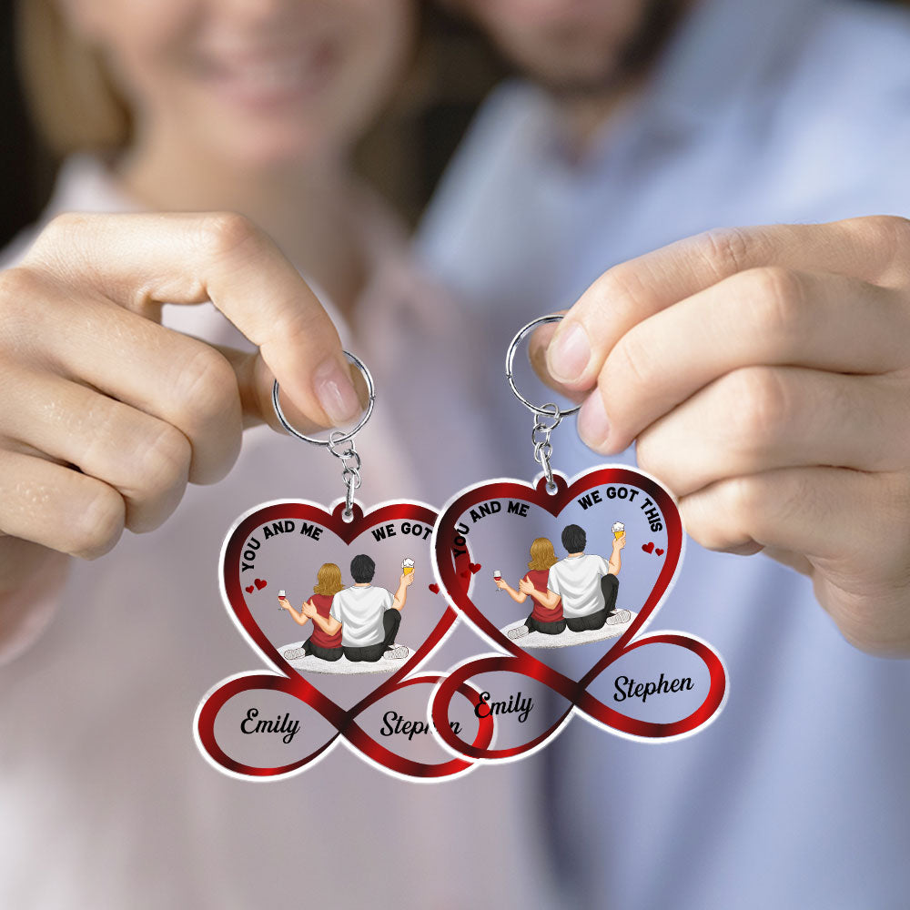 You And Me We Got This - Personalized Custom Acrylic Keychain