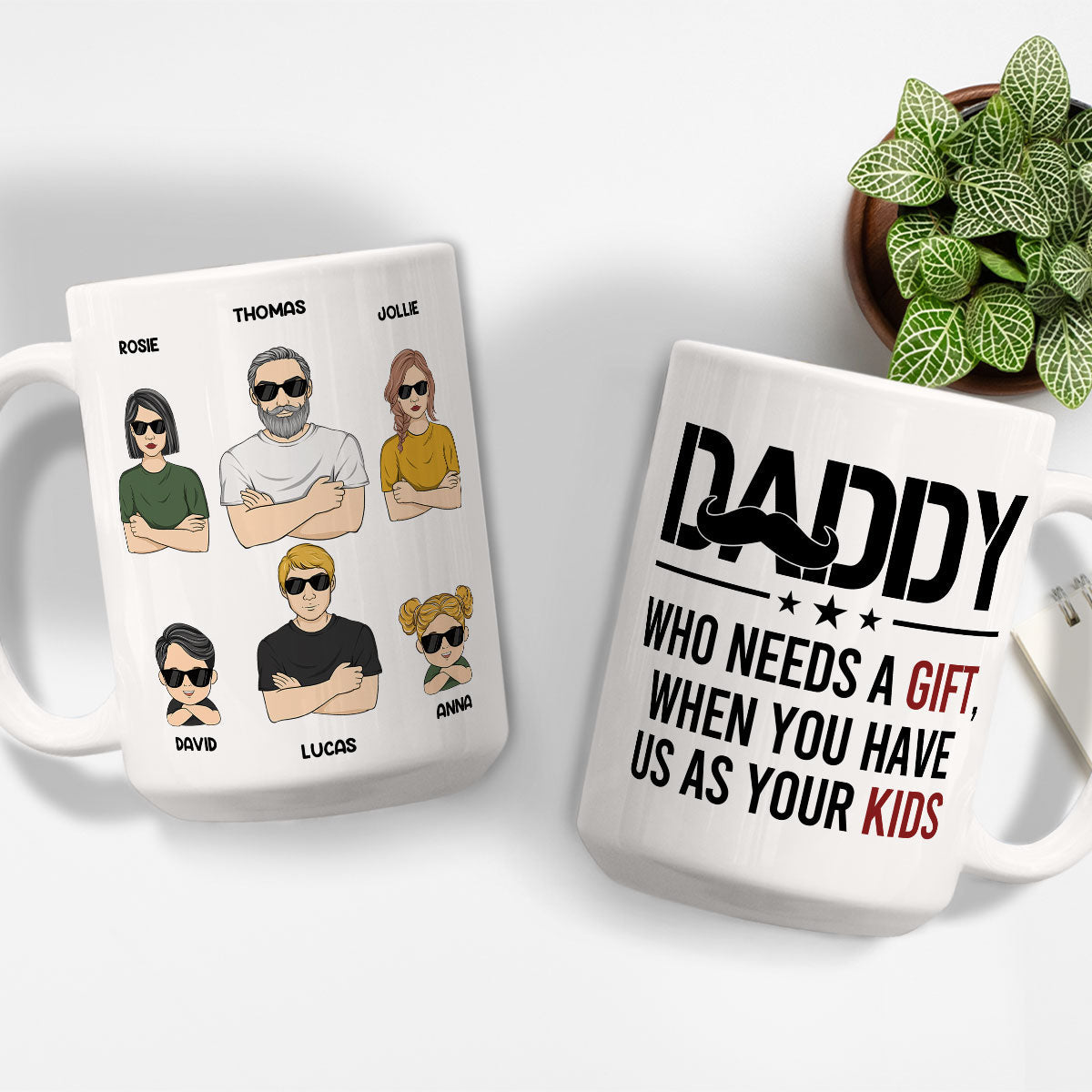 Big Gift For Daddy - Personalized Custom Coffee Mug