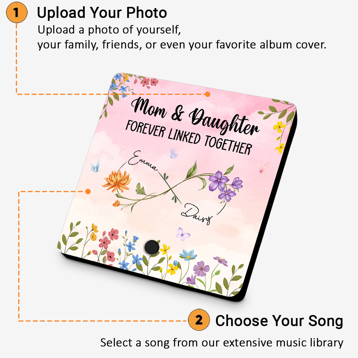 Forever Link Together - Personalized Custom Music Fridge Magnet