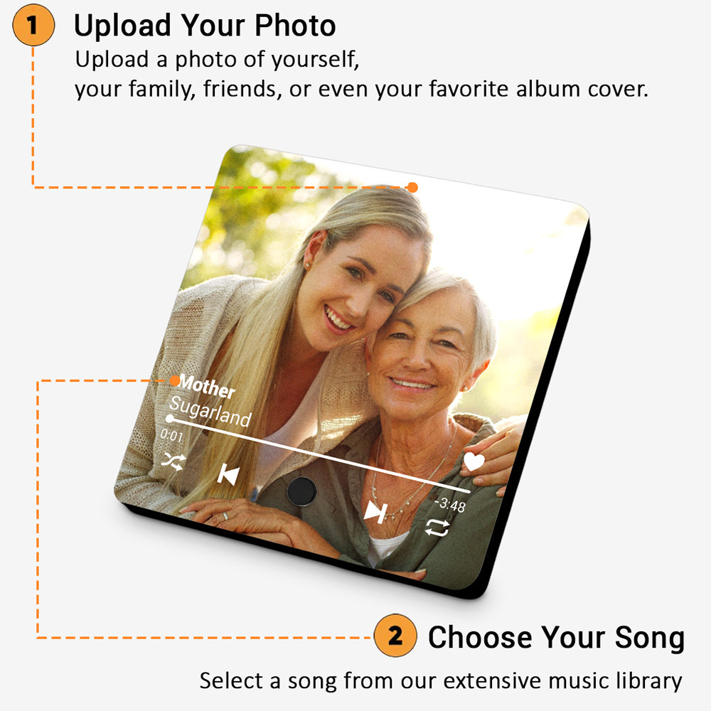 A Song For Mama - Personalized Custom Music Fridge Magnet