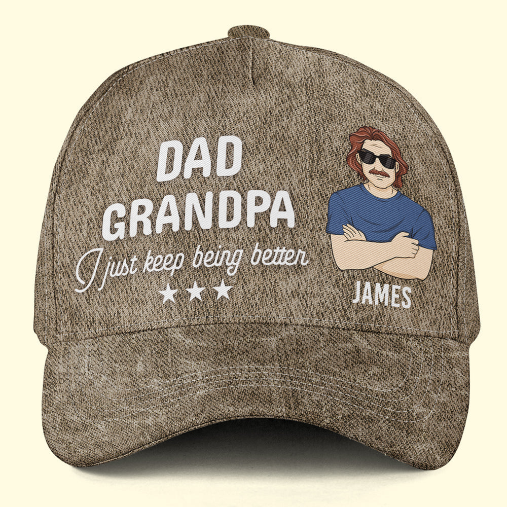 Dad Grandpa Grumpy Old Guy - Personalized Classic Cap